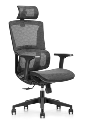 Silla de oficina de malla ergonómica de soporte y comodidad sin igual para una alineación perfecta