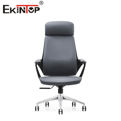 Silla de oficina de cuero falso con ruedas asientos de oficina elegantes y versátiles