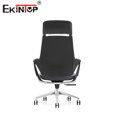 Silla de oficina de cuero falso con ruedas asientos de oficina elegantes y versátiles