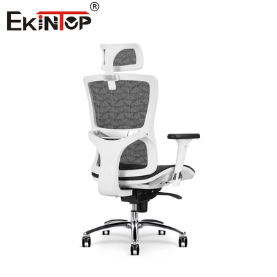 Silla de oficina de malla elegante y de apoyo con soporte lumbar mejorado
