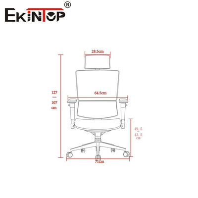Silla de oficina de malla ergonómica de adaptabilidad sin costuras para entornos de trabajo ágiles