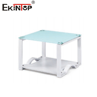 Muebles contemporáneos de mesa de café de vidrio y acero