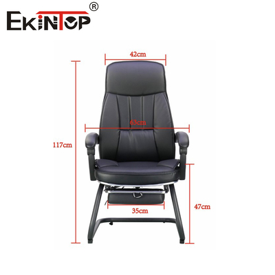 Silla de oficina de cuero funcional para comodidad durante todo el día