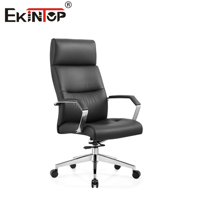 Silla de oficina de cuero multifuncional versátil para una mayor eficiencia