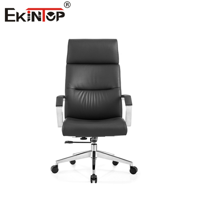 Silla de oficina de cuero multifuncional versátil para una mayor eficiencia