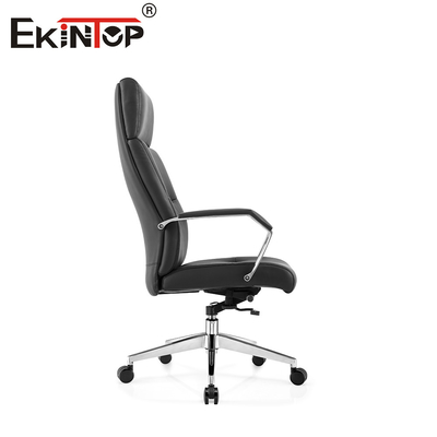 Silla de oficina de cuero multifuncional versátil para una mayor eficiencia