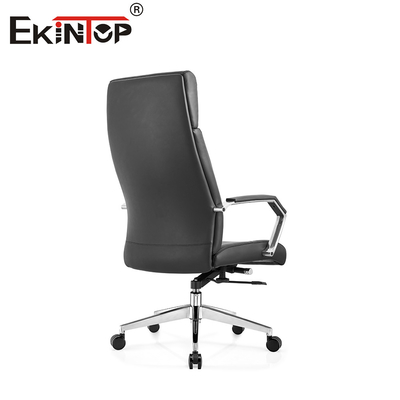Silla de oficina de cuero multifuncional versátil para una mayor eficiencia