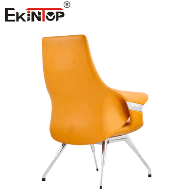 Silla de oficina de conferencias de cuero contemporáneo con asiento de espuma de moho