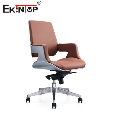 Espacio de trabajo cómodo silla de oficina de cuero asiento blando muebles comerciales