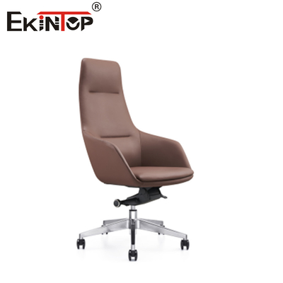 Silla de oficina de cuero fácil de ensamblar con instalación simple y configuración rápida
