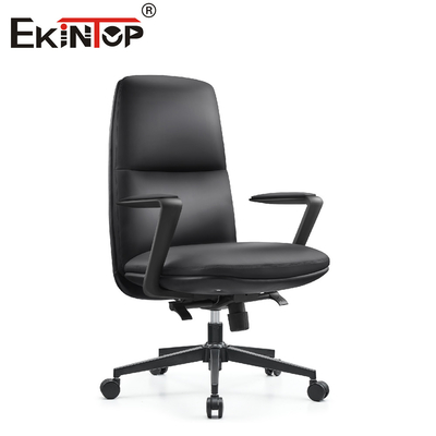 Silla de oficina Mesa silla de cuero falsa Muebles Temperamento estable