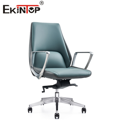 Elevado estilo y soporte silla de oficina de cuero elegante 10 años de garantía