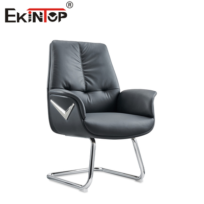 Silla de oficina de cuero con respaldo alto Tensión flexible asiento ajustable Alta durabilidad