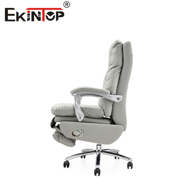 Moderno de cuero blanco de oficina multifuncional silla de estilo y utilidad en uno