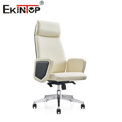 Silla de comedor de altura ajustable con el encanto nórdico moderno con piernas de cuero de PU cromo