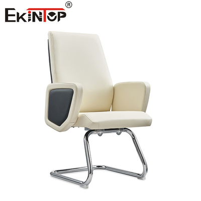 Silla de comedor de altura ajustable con el encanto nórdico moderno con piernas de cuero de PU cromo