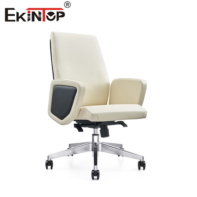 Silla de comedor de altura ajustable con el encanto nórdico moderno con piernas de cuero de PU cromo