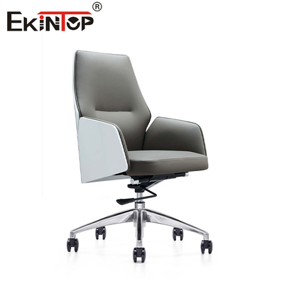 Sillones de comedor de cuero de PU OEM con patas metálicas base de acero inoxidable