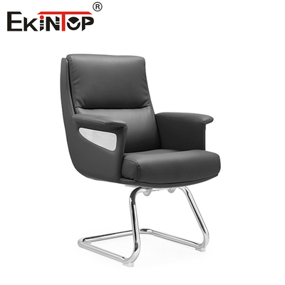 Silla de elevación de cuero negro moderno con reposabrazos de PU