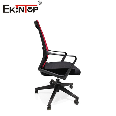 Cushion de espuma negro y rojo sillas plegables de entrenamiento con ruedas