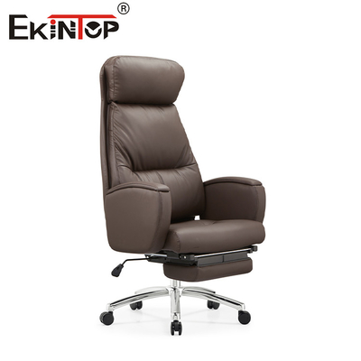 Silla de cuero de oficina ergonómica ejecutiva de PU personalizada Silla de escritorio de computadora