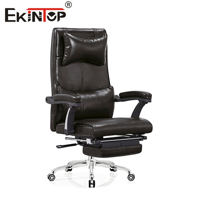 Silla de cuero multifuncional con reposacabezas ajustables