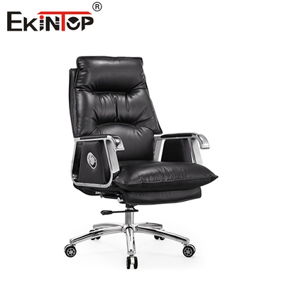Silla de cuero multifuncional con reposacabezas ajustables