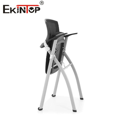 Silla de entrenamiento de malla de hierro con respaldo de espuma de malla negra