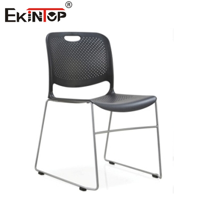 Cuadro de metal silla de oficina de apilamiento de plástico personal de formación de visitantes silla de invitados
