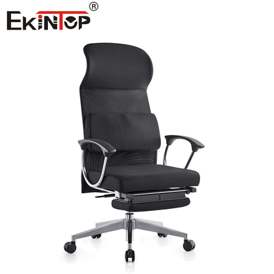 Silla de oficina de malla con respaldo lumbar ergonómico y reposacabezas
