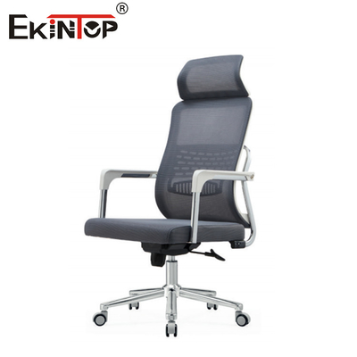 Silla de oficina de malla con respaldo de cabeza y respaldo ajustable
