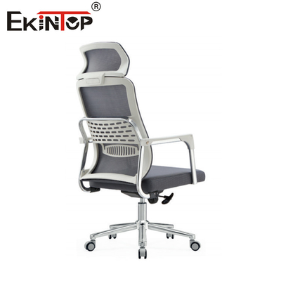 Silla de oficina de malla con respaldo de cabeza y respaldo ajustable