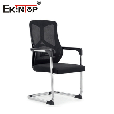 Silla de oficina de malla de espalda alta negra con rotación ajustable de la altura del reposacabezas