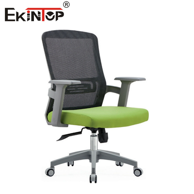 ODM silla de oficina de malla gris con reposabrazos 3D de altura ajustable