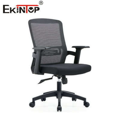 Silla de oficina de sala de conferencias negra con reposabrazos Alta durabilidad