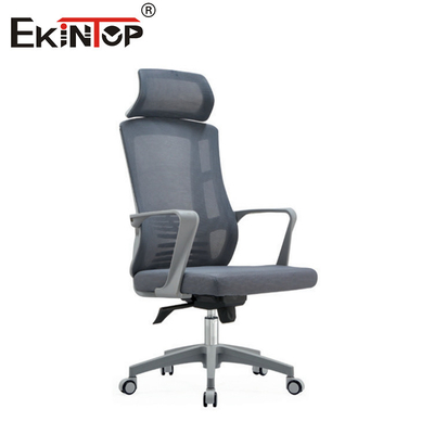 Silla de oficina con respaldo de cabeza de altura ajustable y material de malla