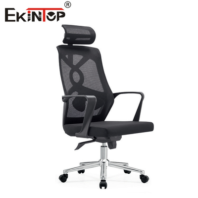 Silla de oficina de material de malla con estilo moderno y reposacabezas ergonómicos