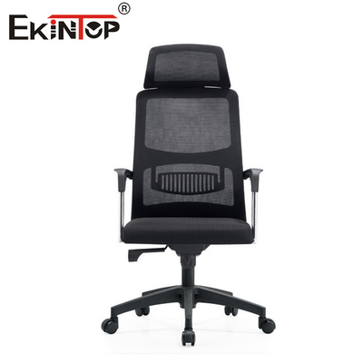 Silla de oficina ergonómica de espalda alta con ruedas estilo moderno