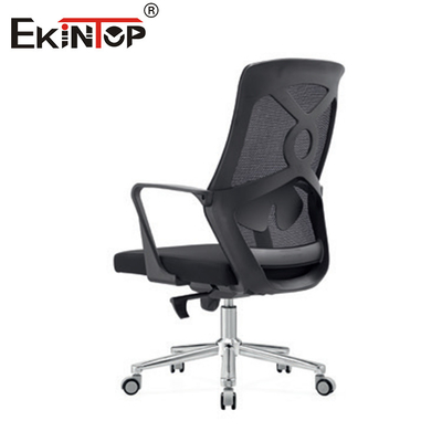 Silla de oficina de material de malla de estilo moderno con cojín de asiento de espuma