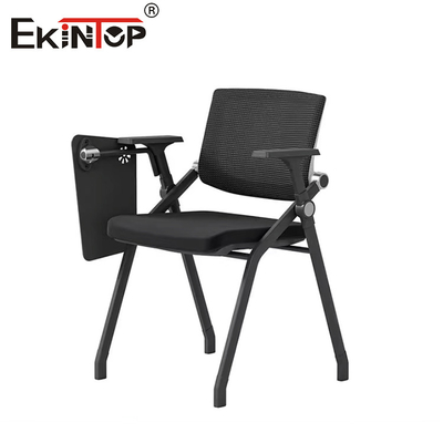 Sillones de sala de entrenamiento negro en material de tela de malla con estilo moderno