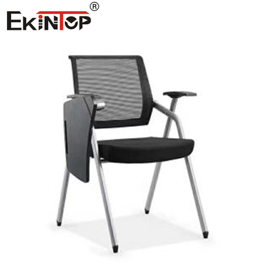 Silla de entrenamiento negra con pizarra estilo moderno adecuado para escuelas