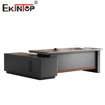 Escritorio ejecutivo de madera en estilo industrial Escritorio de computadora