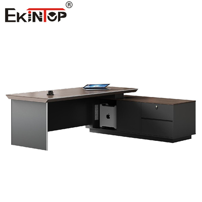 Escritorio ejecutivo de madera en estilo industrial Escritorio de computadora