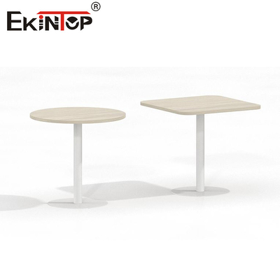 Mesa de café de madera con estilo moderno y base metálica Directamente fabricante