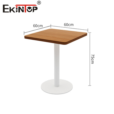 Mesa de café de madera con estilo moderno y base metálica Directamente fabricante