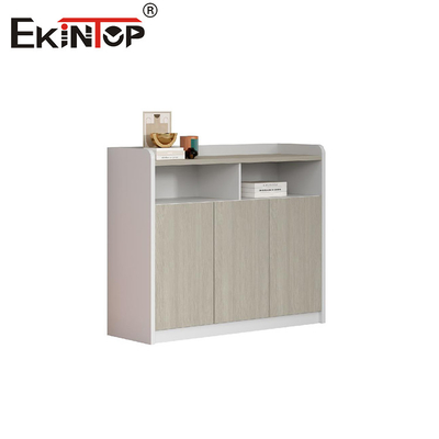 Diseño de estilo minimalista librería de madera y gabinete de archivos para la oficina del hogar