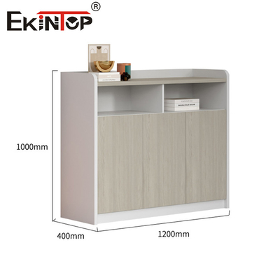 Diseño de estilo minimalista librería de madera y gabinete de archivos para la oficina del hogar