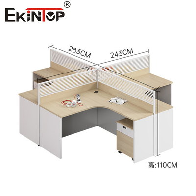 Diseño de muebles de oficina modernos Particiones de madera Mesa de oficina Cubicle Estación de trabajo