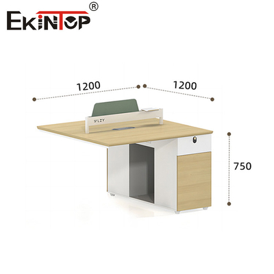 Muebles de oficina de trabajo de estilo moderno de color nuez de bajo precio