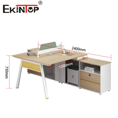 Estación de trabajo de estilo industrial modular con pantallas de privacidad Ventas directas de fábrica